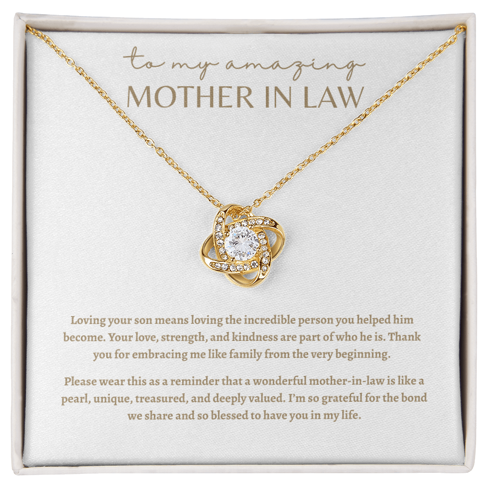 To My Amazing Mother in Law Necklace