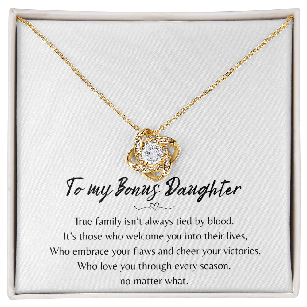To My Bonus Daughter Necklace