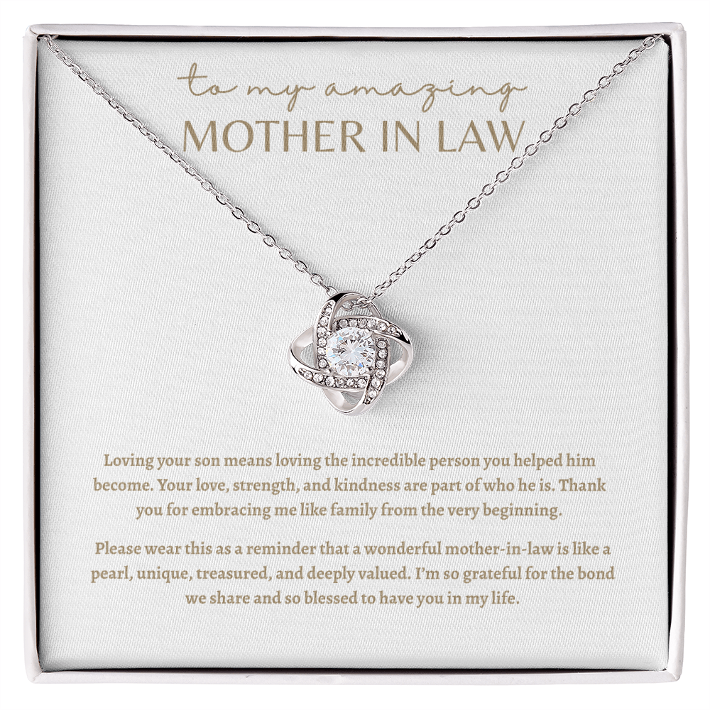 To My Amazing Mother in Law Necklace