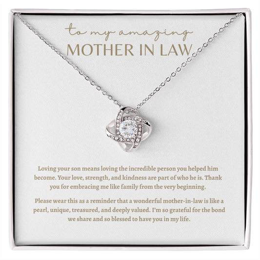 To My Amazing Mother in Law Necklace