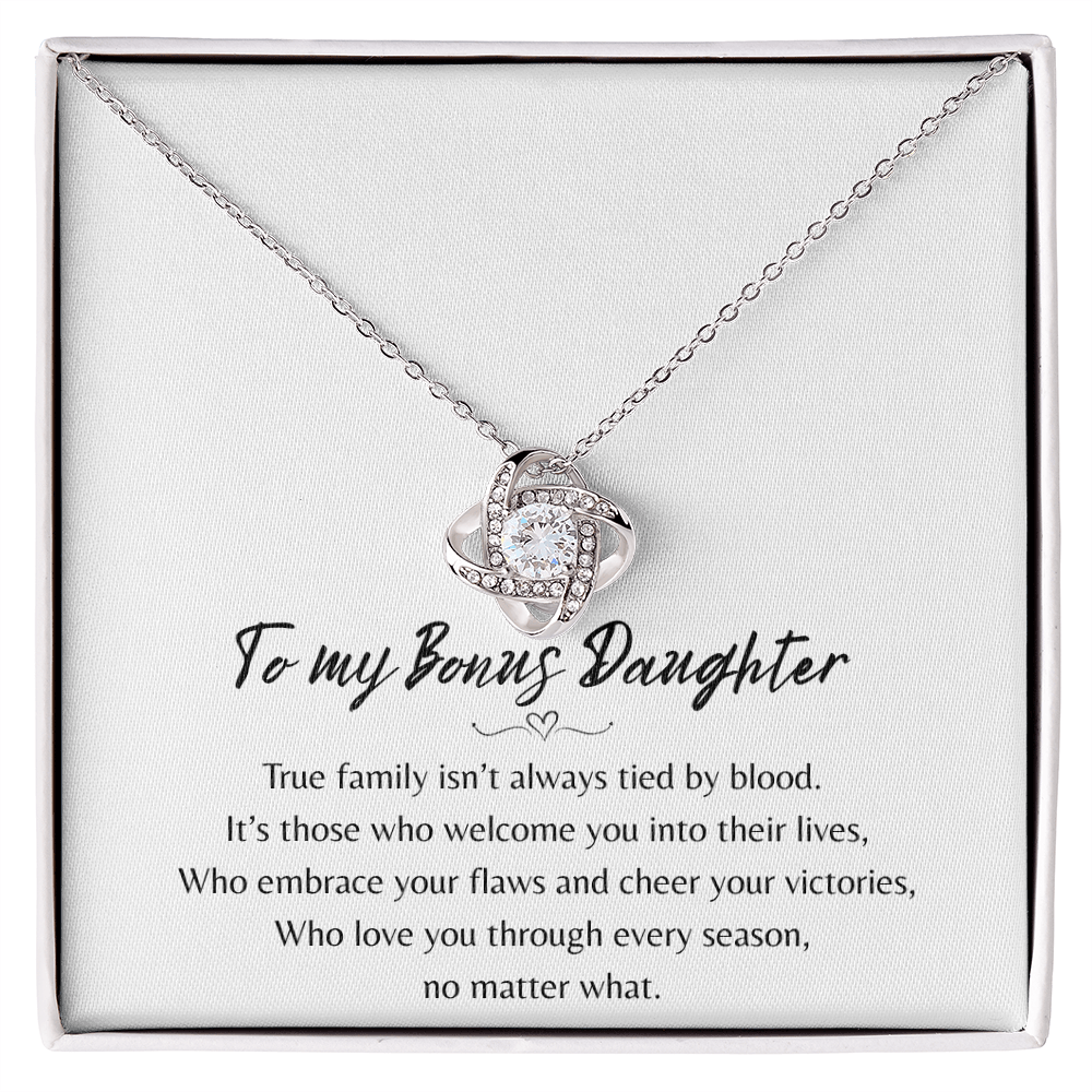 To My Bonus Daughter Necklace