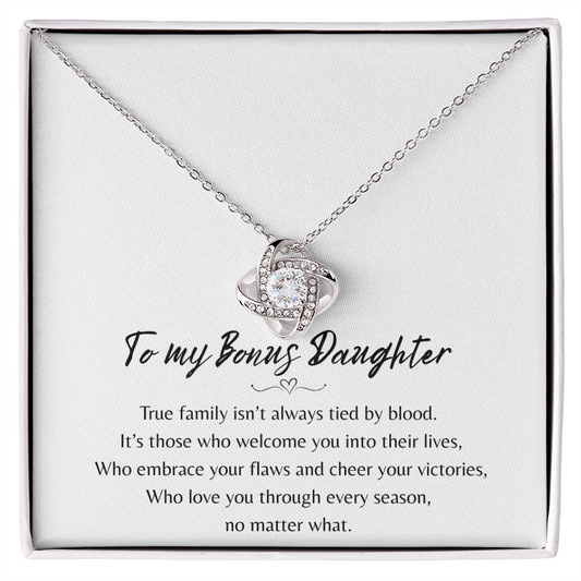 To My Bonus Daughter Necklace