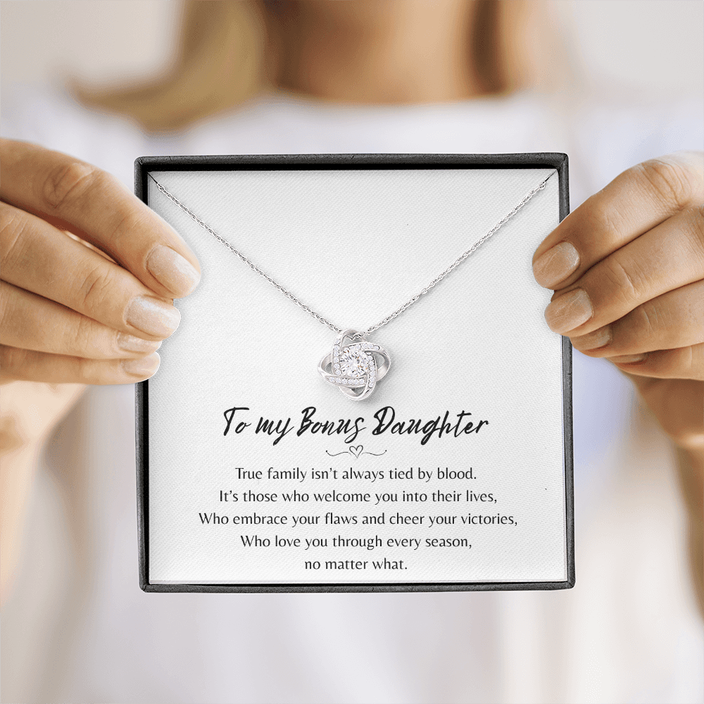To My Bonus Daughter Necklace