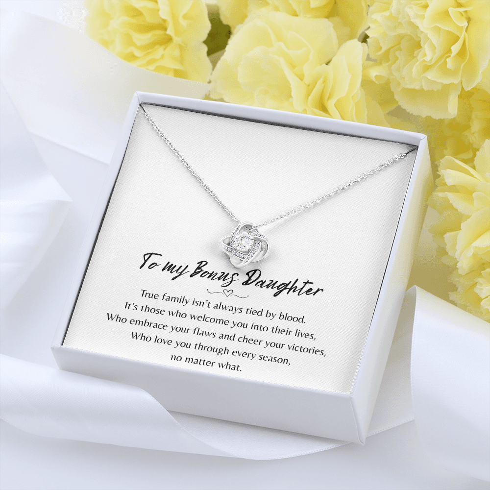 To My Bonus Daughter Necklace