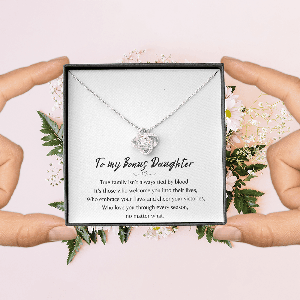To My Bonus Daughter Necklace