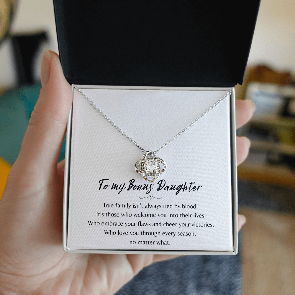 To My Bonus Daughter Necklace