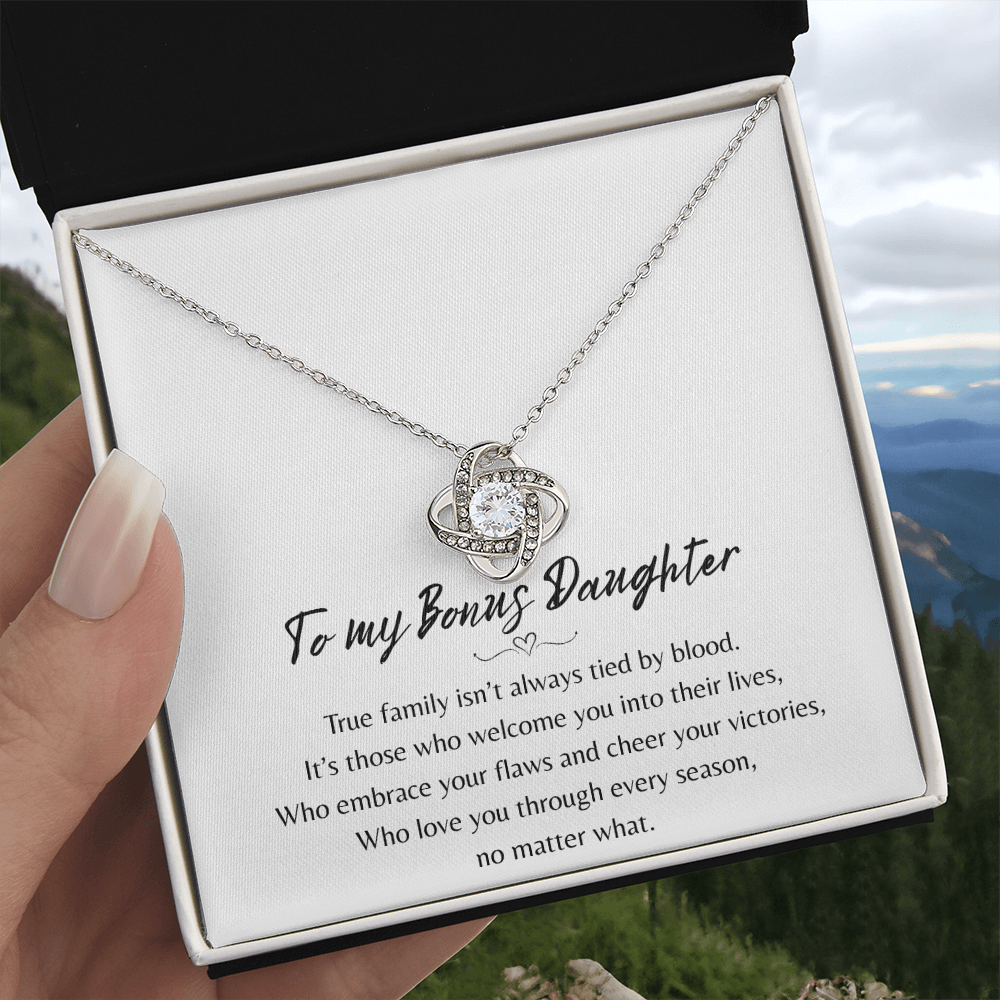 To My Bonus Daughter Necklace