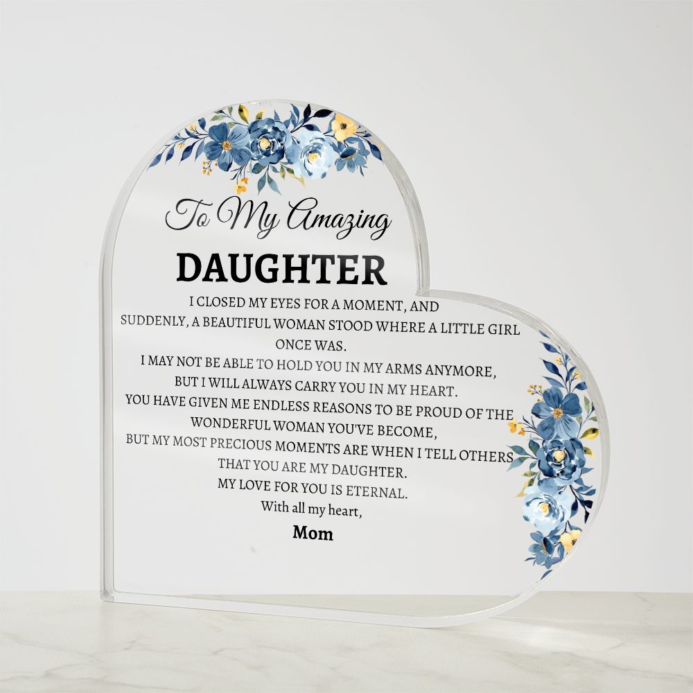 To my Amazing Daughter I closed my eyes for a moment