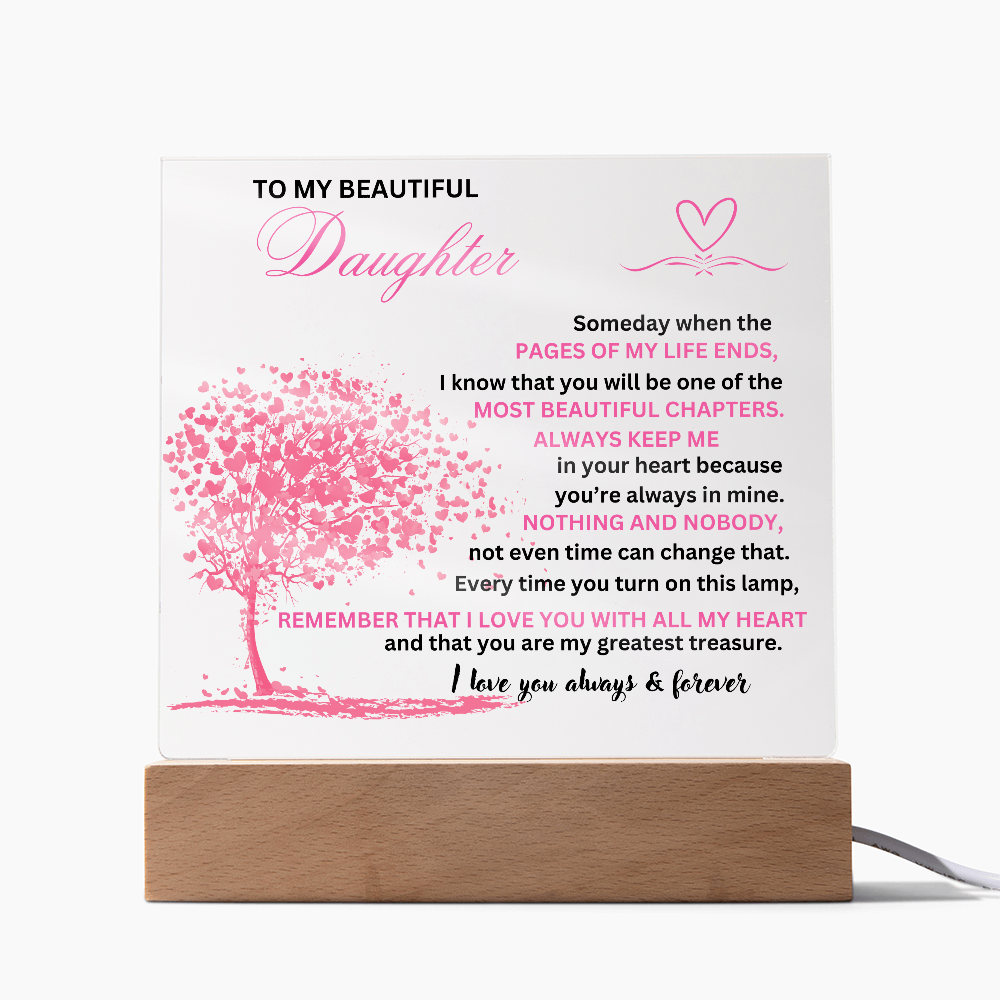 To Daughter from Dad/From Mom to Daughter/Love Daughter Plaque