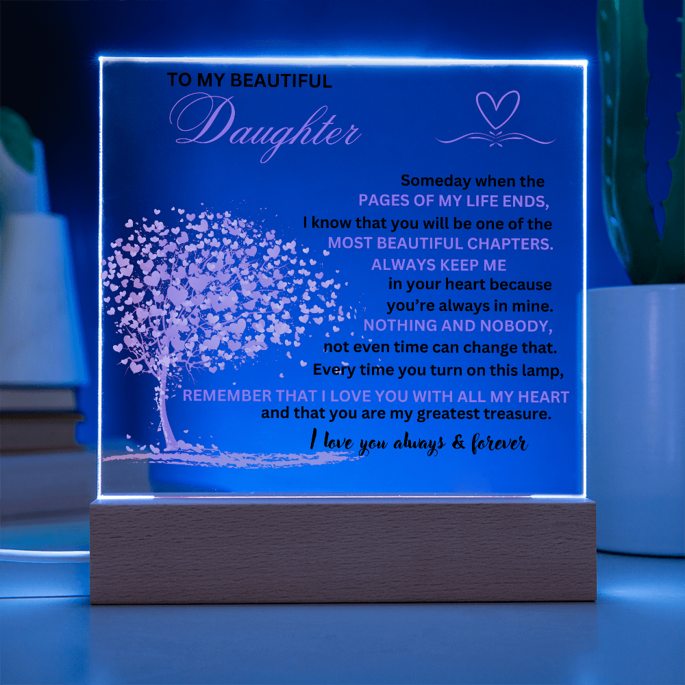 To Daughter from Dad/From Mom to Daughter/Love Daughter Plaque
