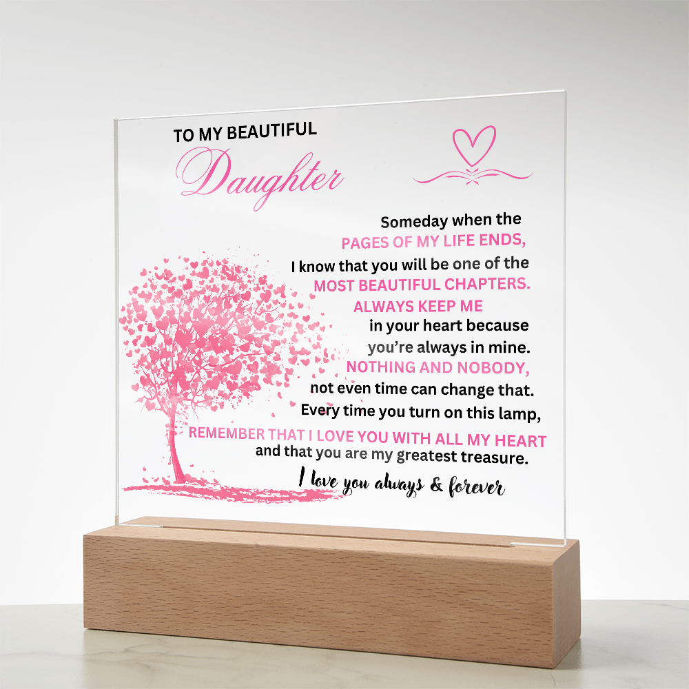 To Daughter from Dad/From Mom to Daughter/Love Daughter Plaque