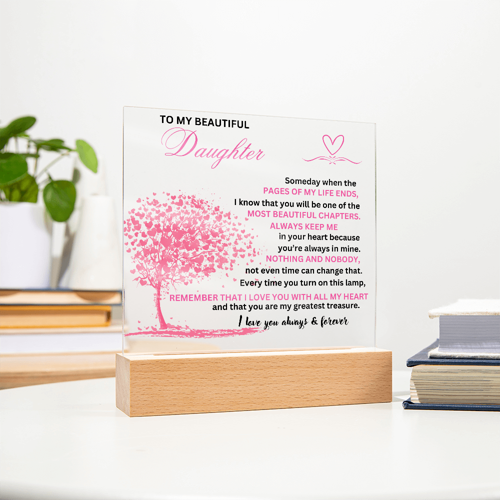 To Daughter from Dad/From Mom to Daughter/Love Daughter Plaque