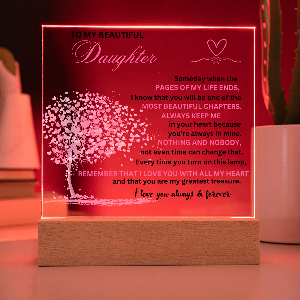 To Daughter from Dad/From Mom to Daughter/Love Daughter Plaque