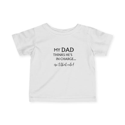 Cute Dad T-Shirt for Kids, Funny Kids Tee, Baby Shower Gift, New Dad Gift, Toddler Gift, Playful Infant Top