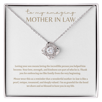 To My Amazing Mother in Law Necklace