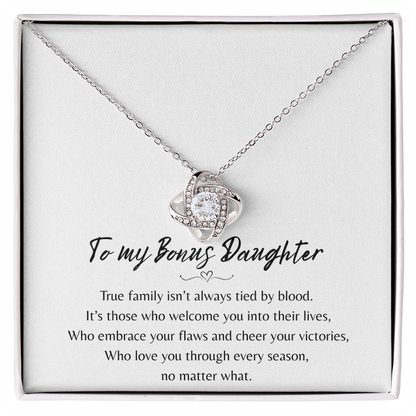 To My Bonus Daughter Necklace